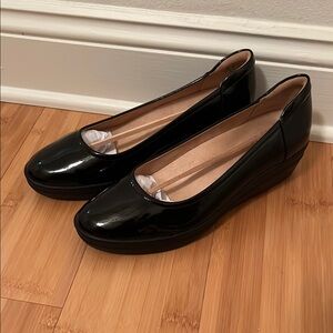 Black Patent Leather Women's Shoes